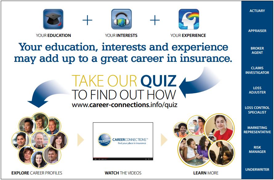 Your education, interests and experience may add up to a great career in insurance.